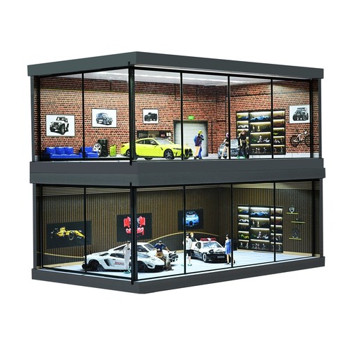 Diorama car garage - 1/64,