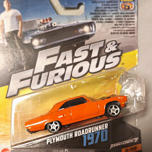 Mattel fast furious 1970 - mattel,